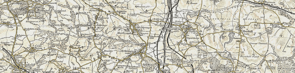 Old map of Windmill Hill in 1902-1903