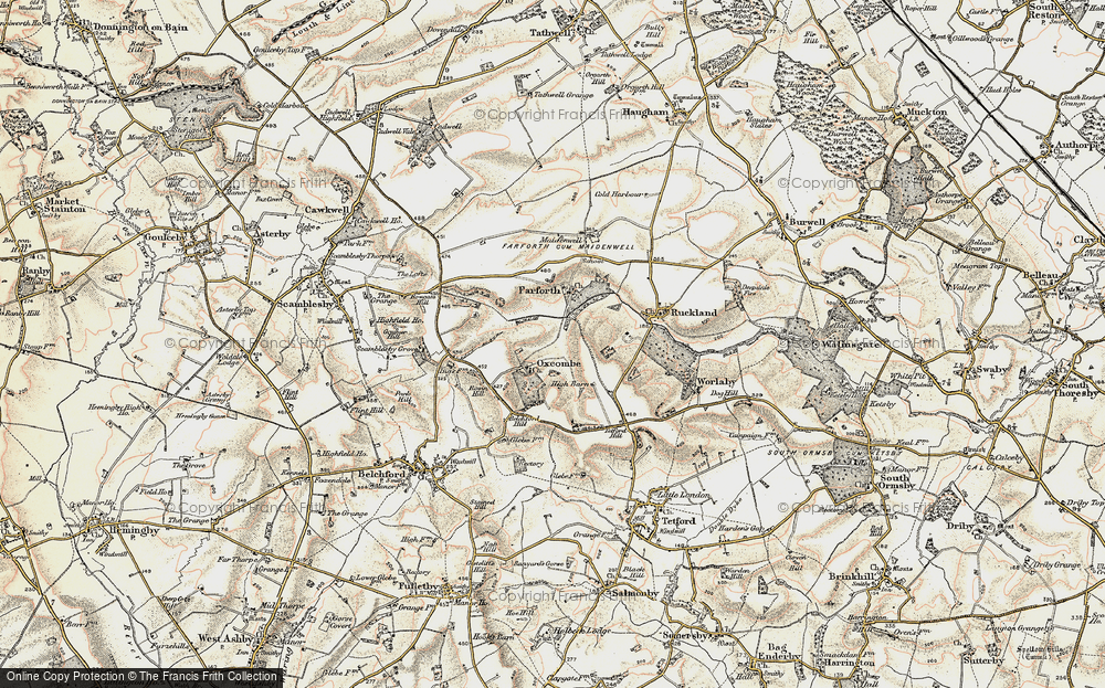 Old Map of Oxcombe, 1902-1903 in 1902-1903