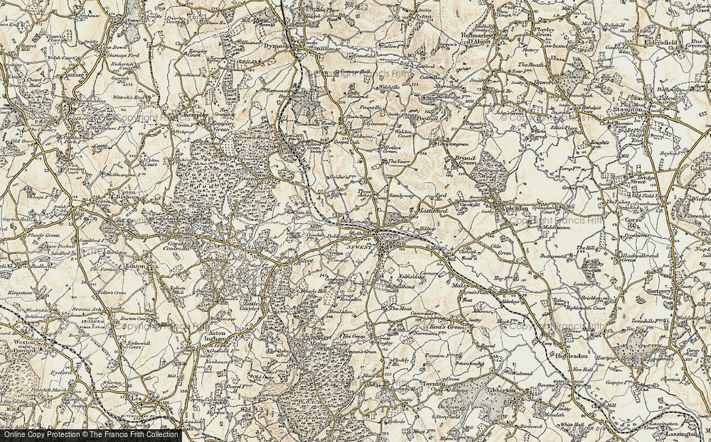 Old Map of Oxenhall, 1899-1900 in 1899-1900