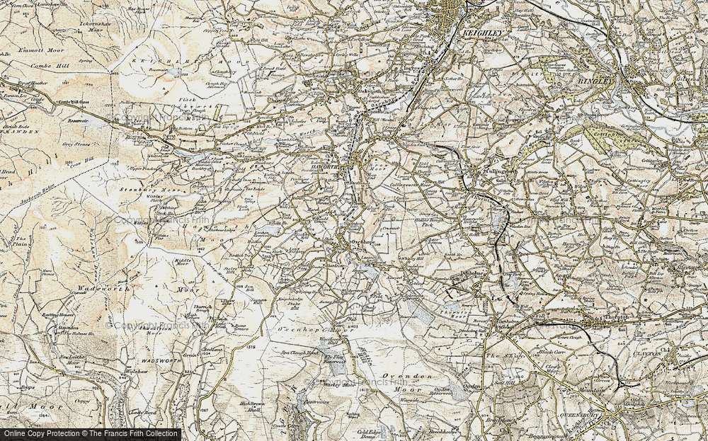 Old Map of Oxenhope, 1903-1904 in 1903-1904