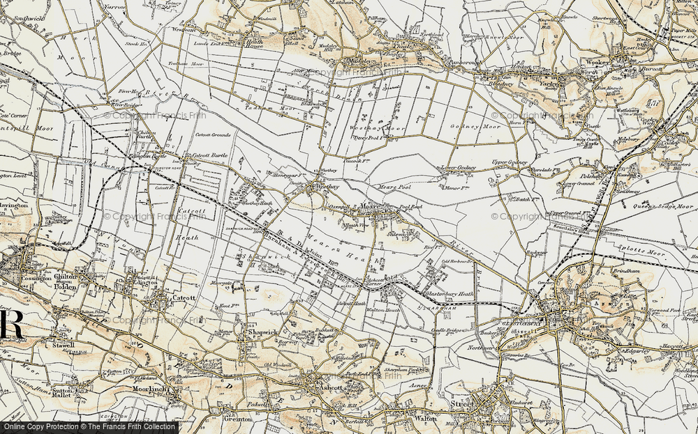 Old Map of Oxenpill, 1898-1900 in 1898-1900