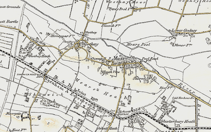 Old map of Oxenpill in 1898-1900