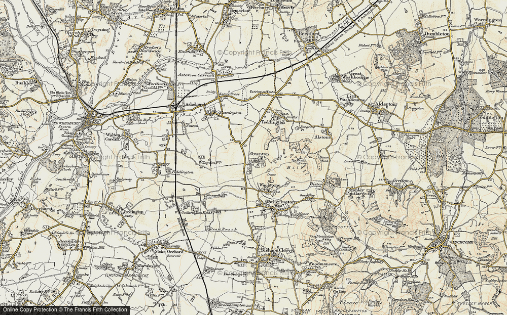 Old Map of Oxenton, 1899-1900 in 1899-1900