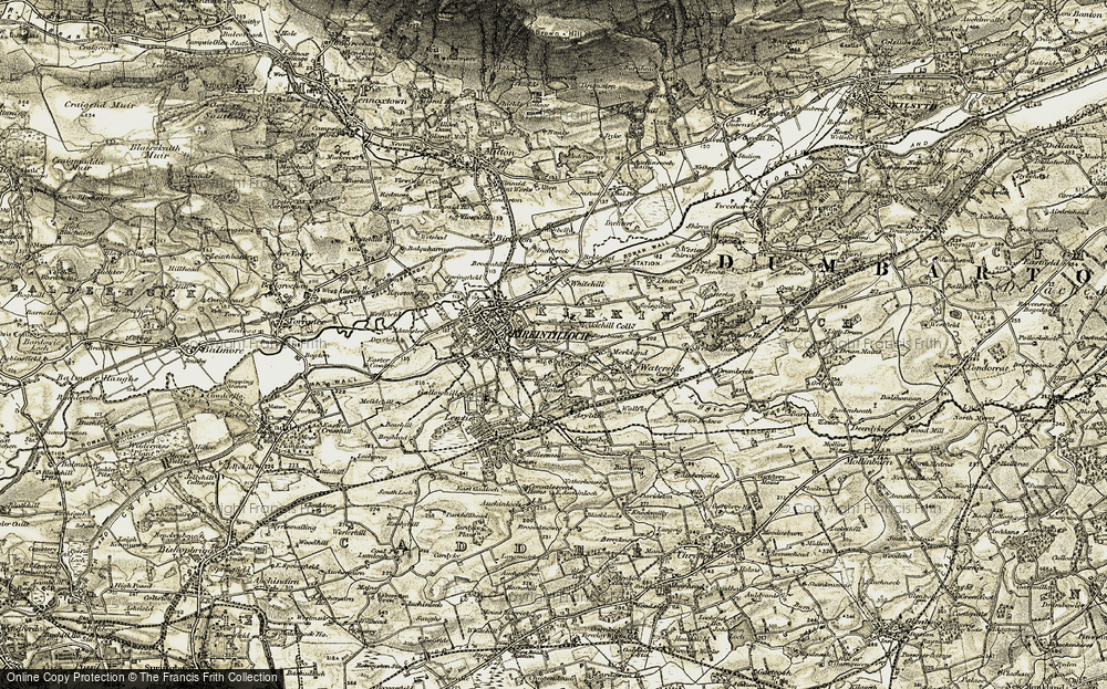 Old Map of Oxgang, 1904-1905 in 1904-1905