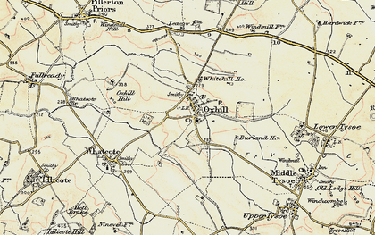 Old map of Burland Ho in 1898-1901