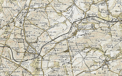 Old map of Oxhill in 1901-1904