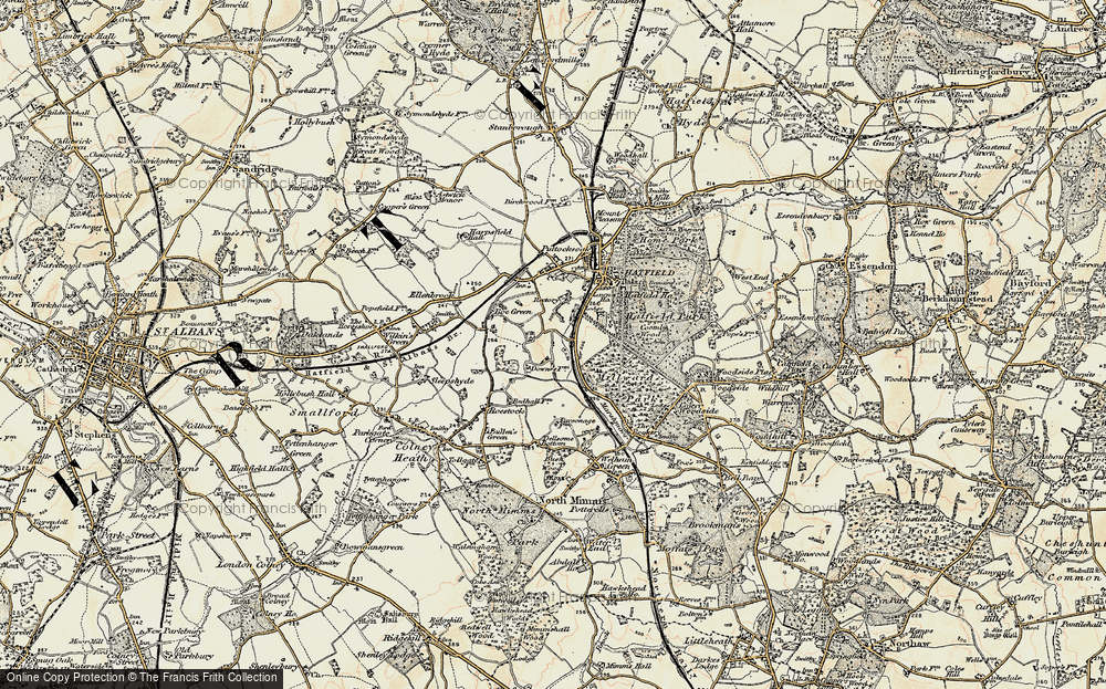 Old Map of Oxlease, 1898 in 1898