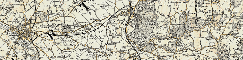 Old map of Oxlease in 1898