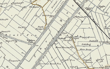 Old map of Oxlode in 1901