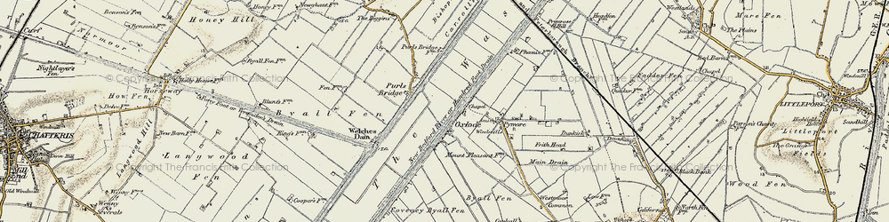 Old map of Oxlode in 1901