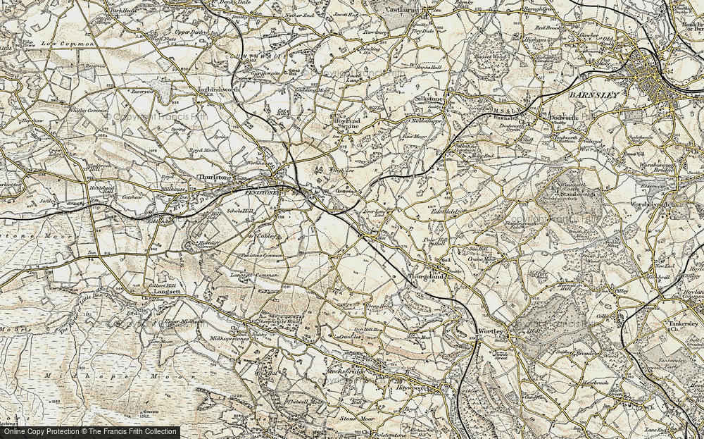 Old Map of Oxspring, 1903 in 1903