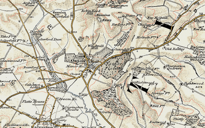 Old map of Oxton in 1902