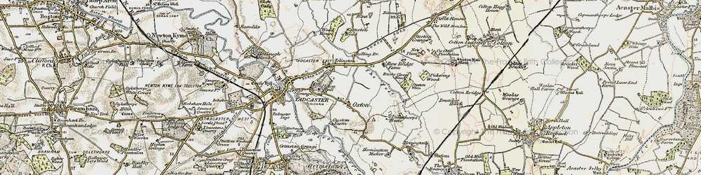 Old map of Oxton Hall in 1903