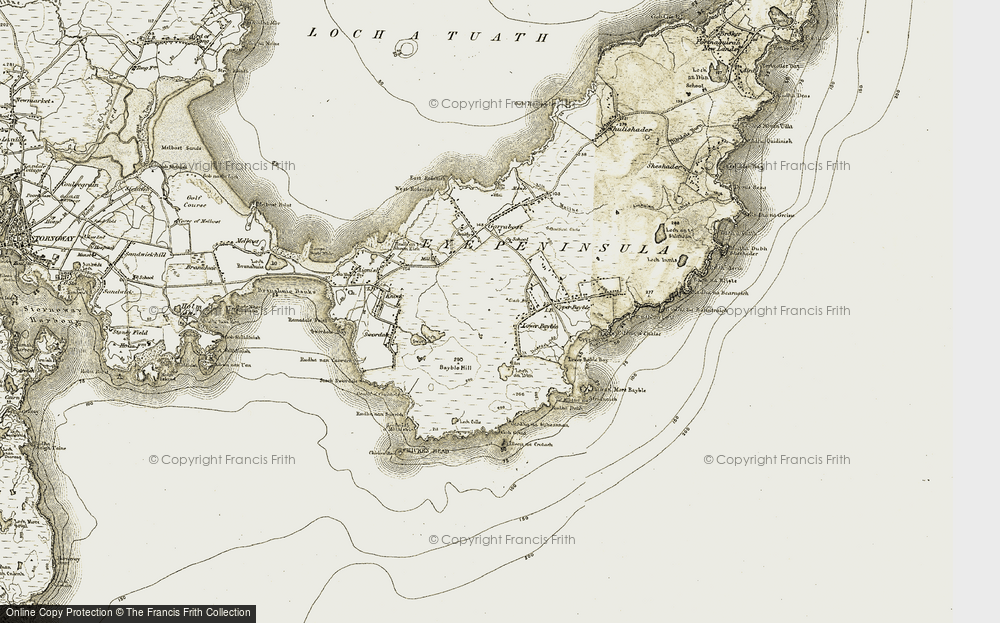 Old Map of Pabail Iarach, 1909-1911 in 1909-1911