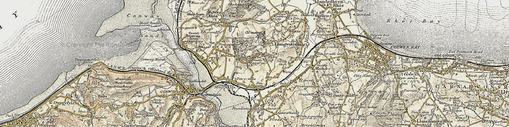 Old map of Pabo in 1902-1903
