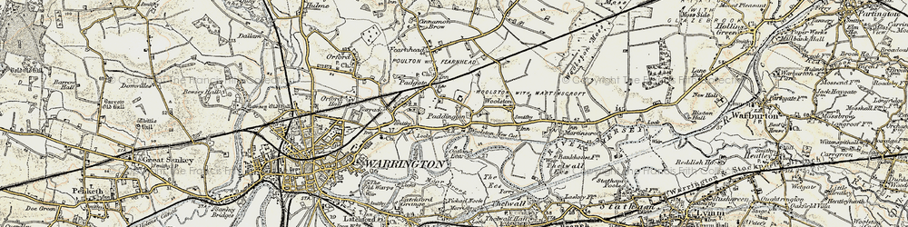 Old map of Paddington in 1903