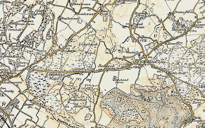 Old map of Paddock in 1897-1898