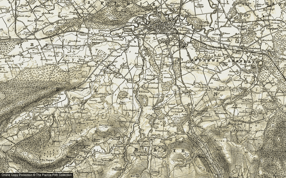 Old Map of Paddockhaugh, 1910-1911 in 1910-1911