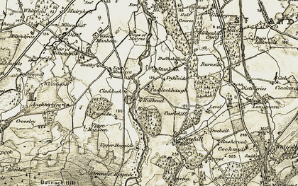 Old map of Paddockhaugh in 1910-1911