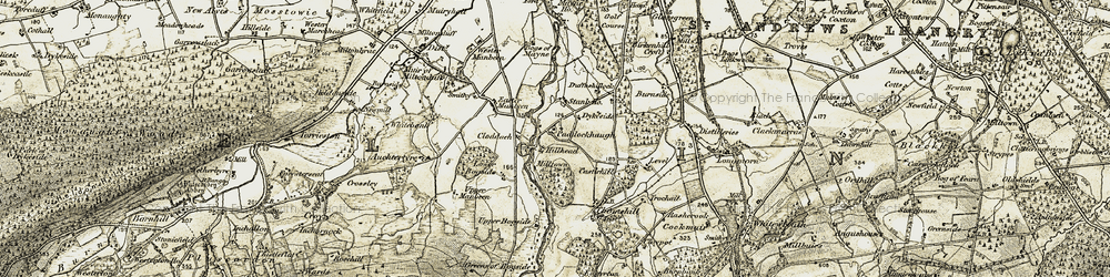 Old map of Paddockhaugh in 1910-1911