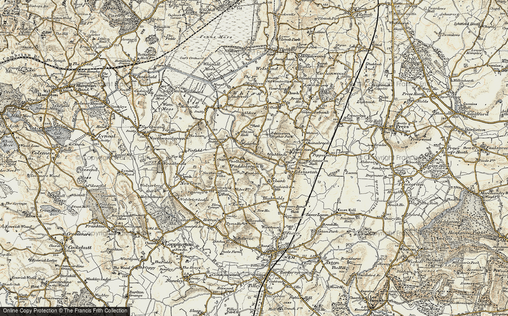Old Map of Paddolgreen, 1902 in 1902