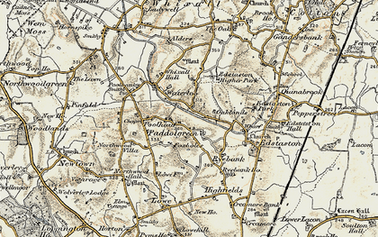 Old map of Paddolgreen in 1902