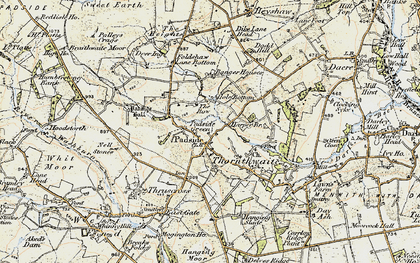 Old map of Padside Green in 1903-1904