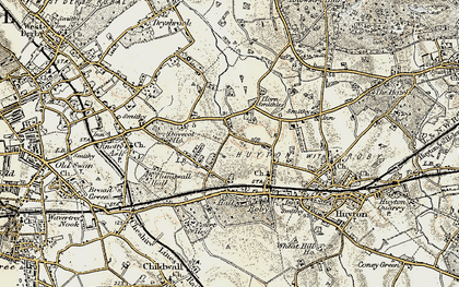 Old map of Page Moss in 1902-1903