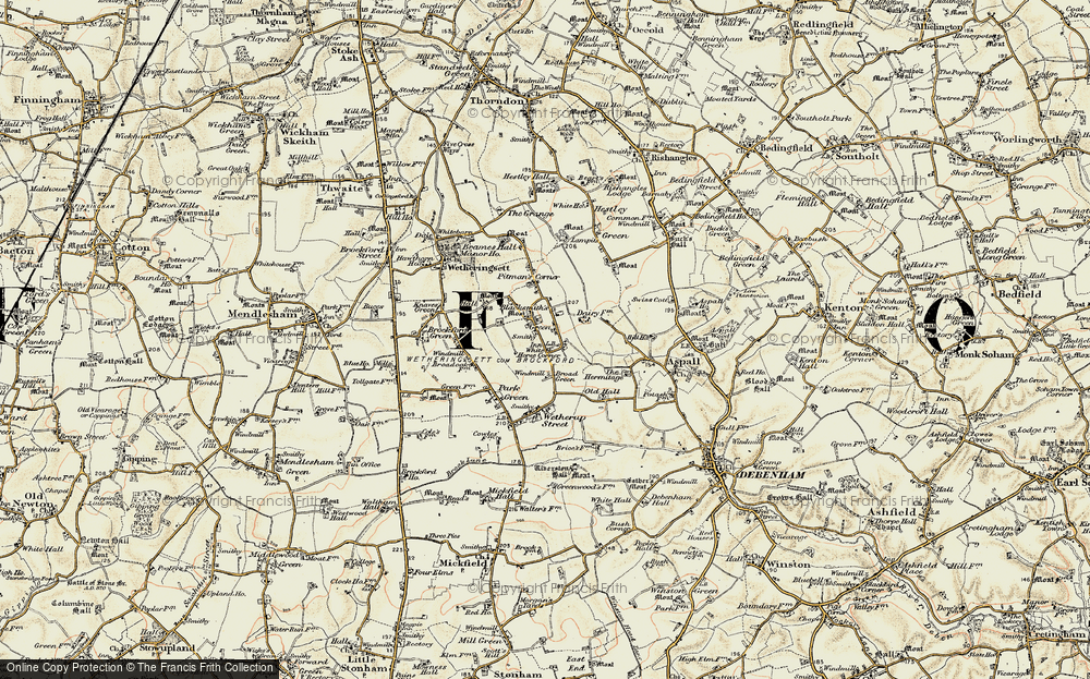 Old Map of Page's Green, 1898-1901 in 1898-1901