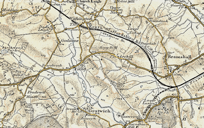 Old map of Painleyhill in 1902