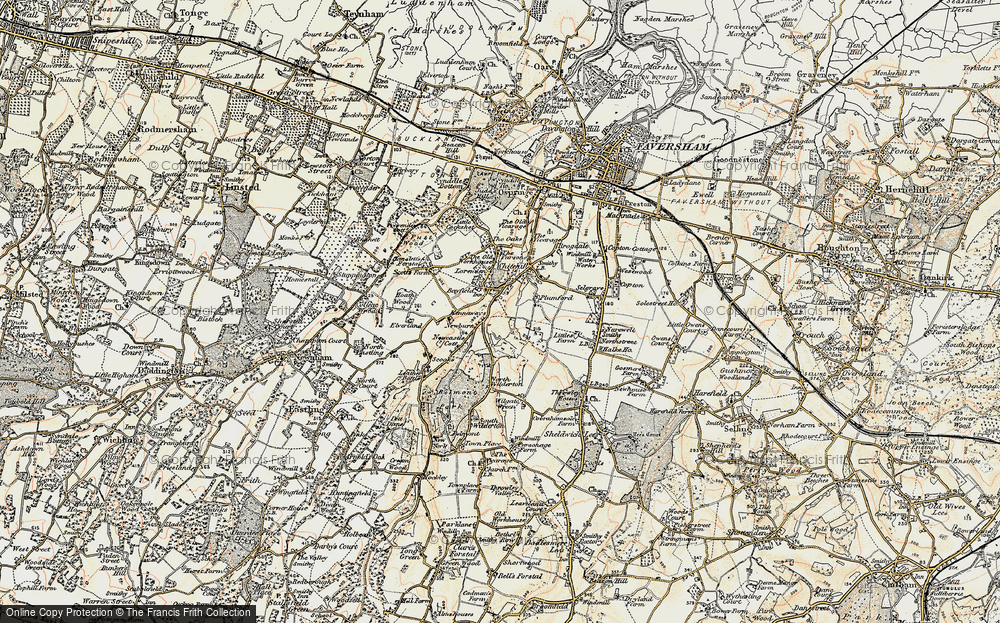 Old Map of Painter's Forstal, 1897-1898 in 1897-1898