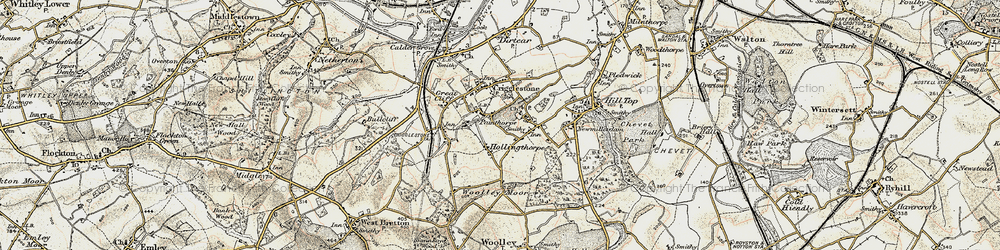 Old map of Painthorpe in 1903