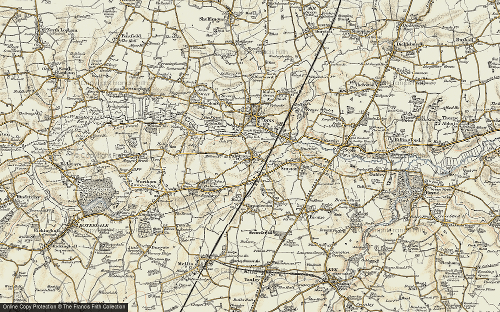 Old Map of Palgrave, 1901-1902 in 1901-1902