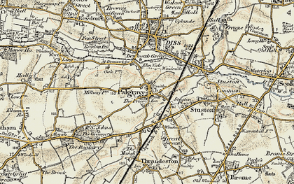 Old map of Palgrave in 1901-1902