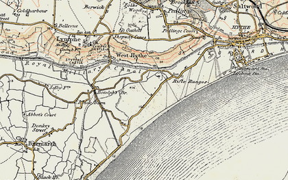 Old map of Palmarsh in 1898-1899