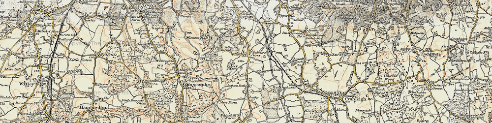 Old map of Palmers Cross in 1897-1909