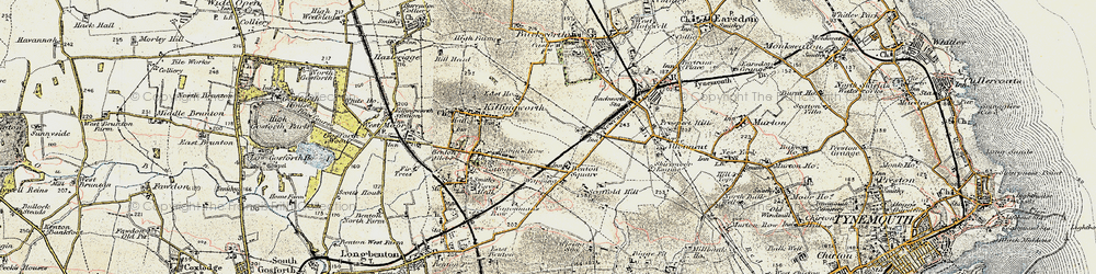 Old map of Palmersville in 1901-1903