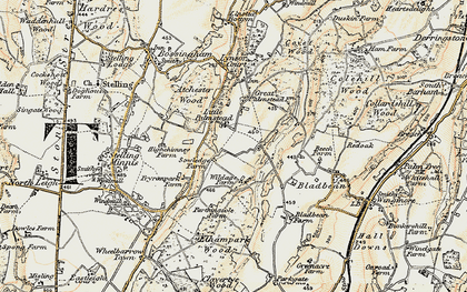 Old map of Palmstead in 1898-1899