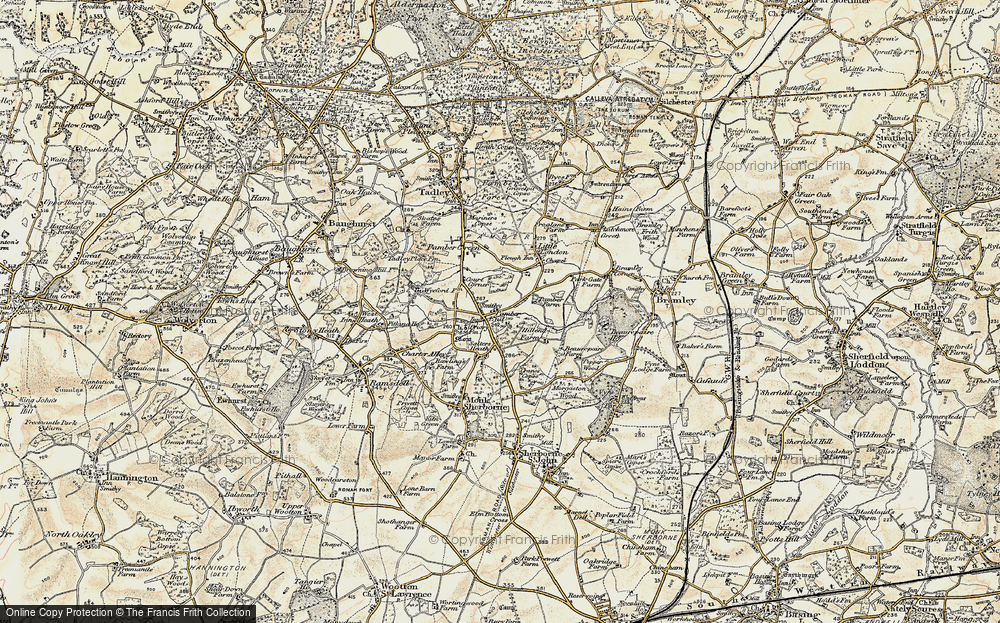Old Map of Pamber End, 1897-1900 in 1897-1900