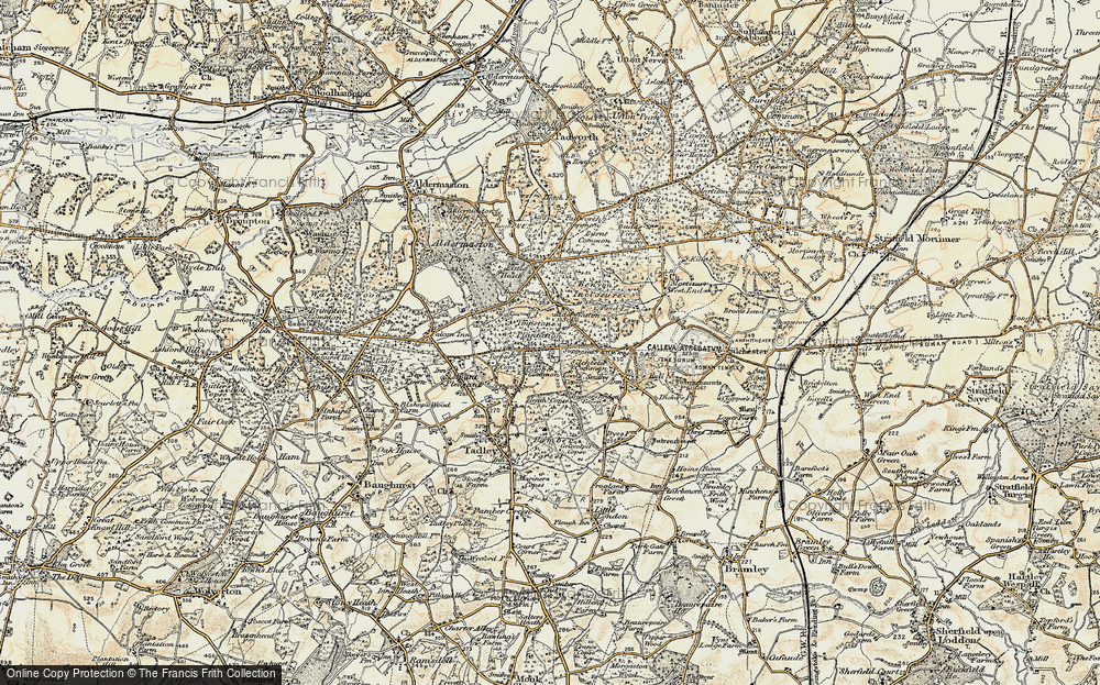 Old Map of Pamber Heath, 1897-1900 in 1897-1900