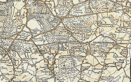 Old map of Pamber Heath in 1897-1900