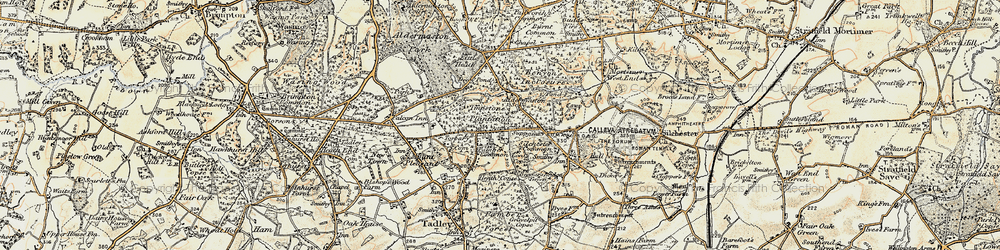 Old map of Pamber Heath in 1897-1900