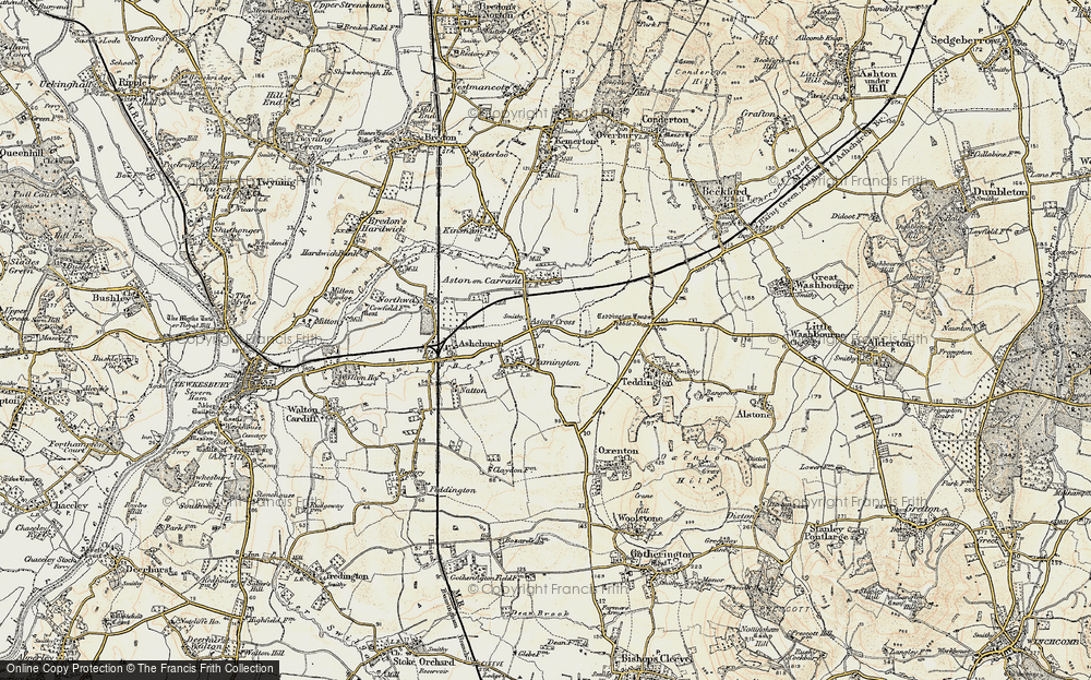 Old Map of Pamington, 1899-1900 in 1899-1900
