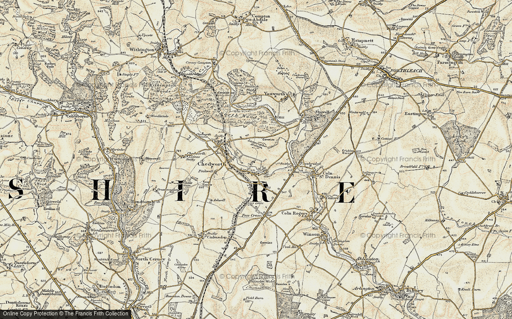 Old Map of Pancakehill, 1898-1899 in 1898-1899
