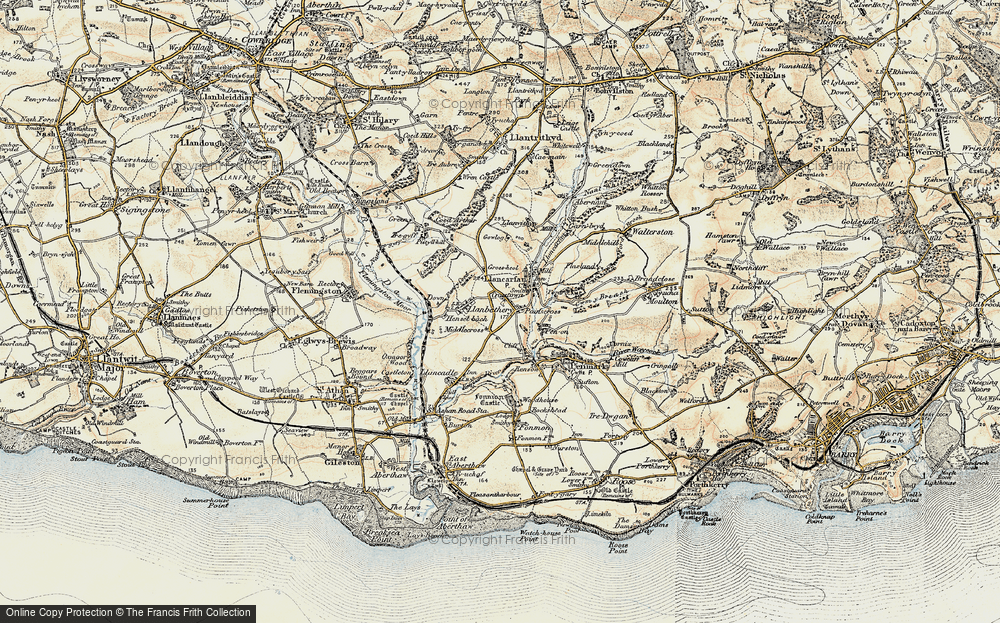 Old Map of Pancross, 1899-1900 in 1899-1900