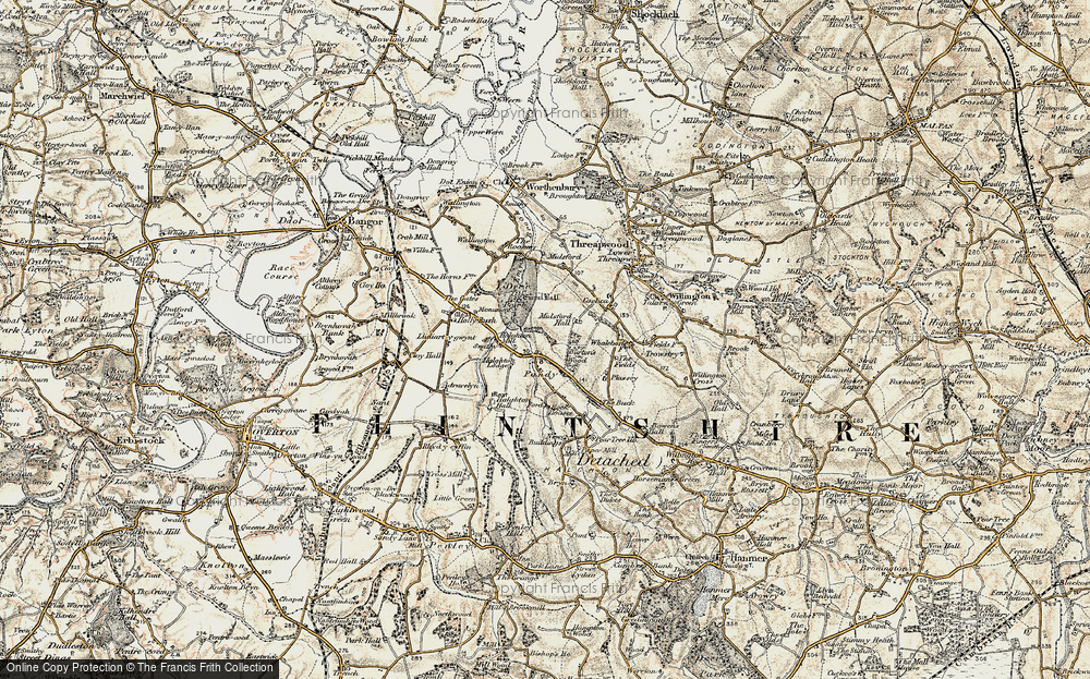 Old Map of Pandy, 1902 in 1902