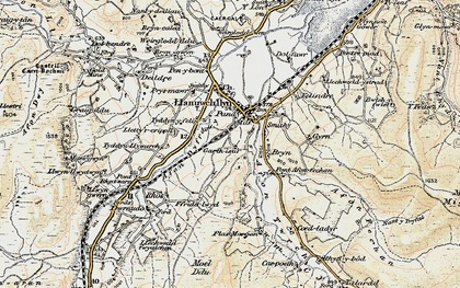 Old map of Afon Twrch in 1903