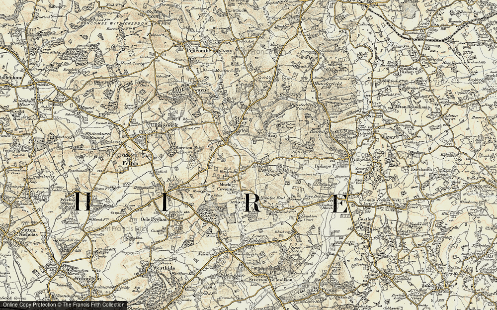 Old Map of Panks Bridge, 1899-1901 in 1899-1901