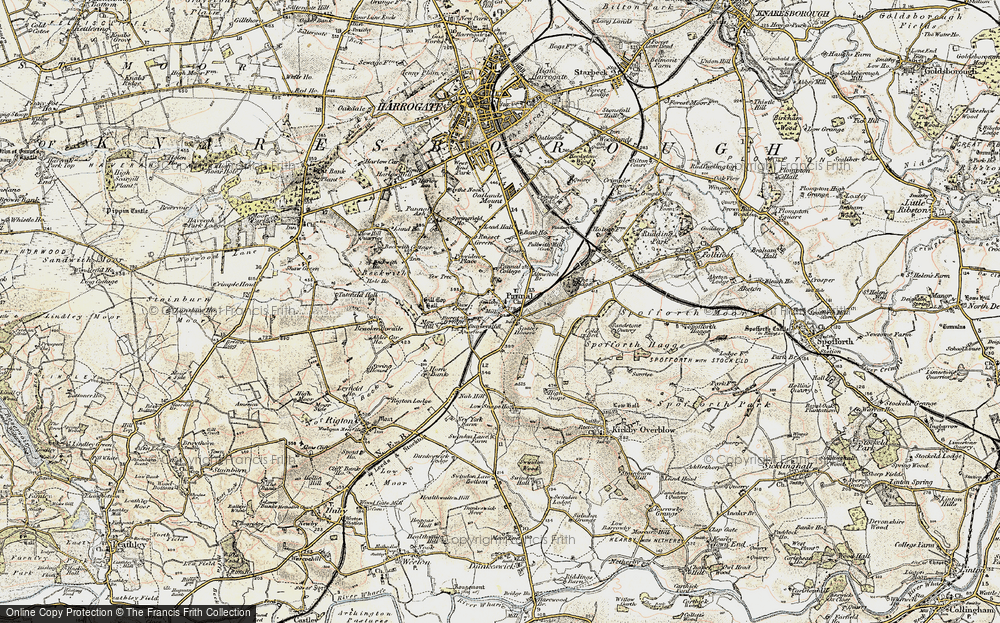 Old Map of Pannal, 1903-1904 in 1903-1904