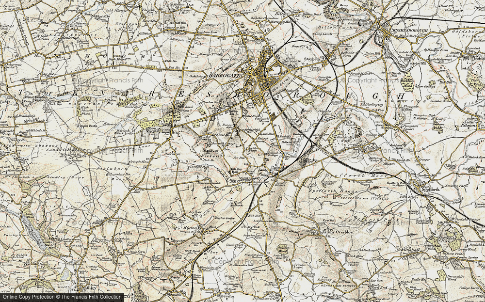 Old Map of Pannal Ash, 1903-1904 in 1903-1904